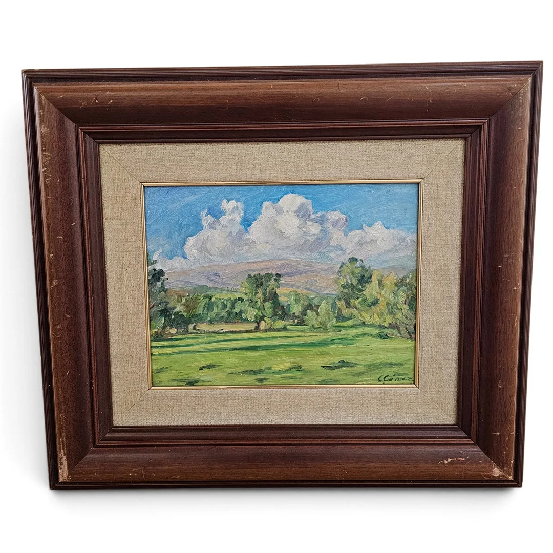 CARITAT GOMEZ (1951). "Paisaje de la Cerdaña", óleo sobre táblex. — Paintings — Arce Auctions