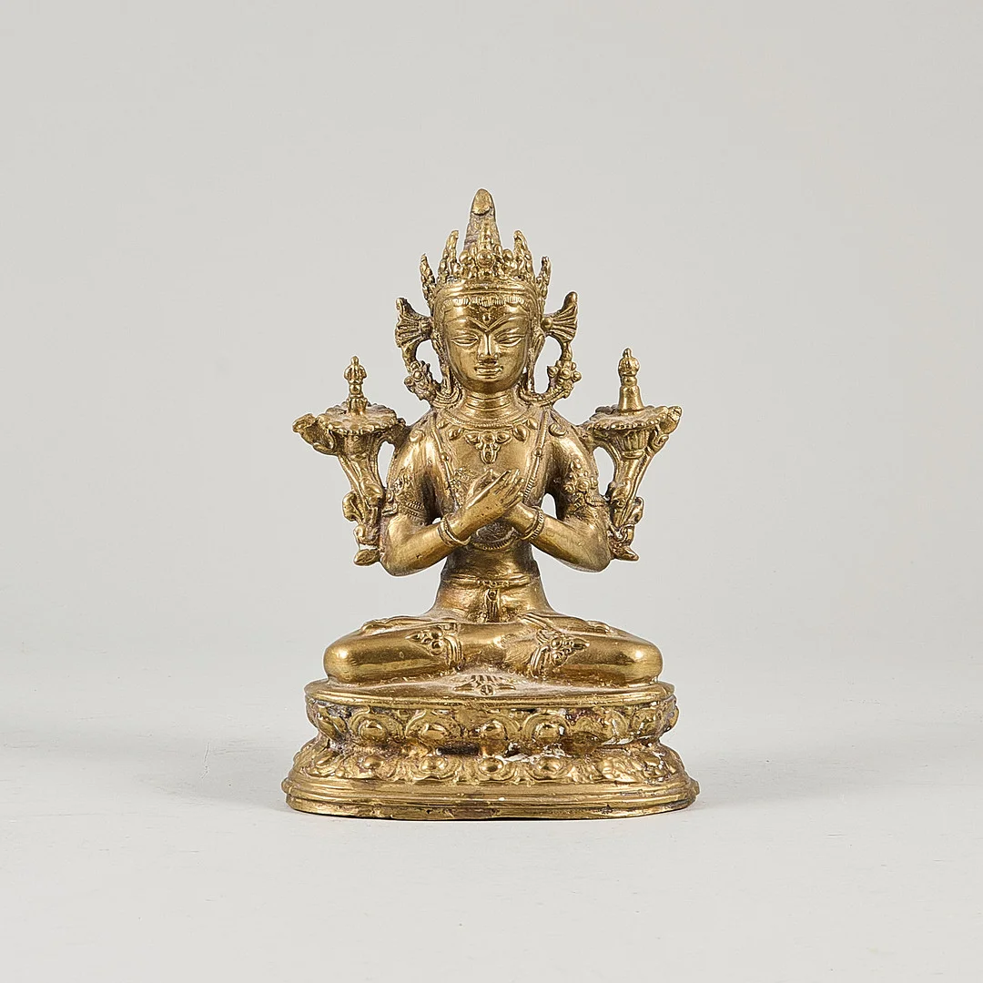 SKULPTUR, Bodhisattva. — Sculptures & Bronzes — Metropol Auktioner