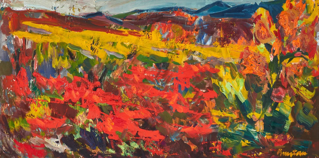 BENGTOLLE OLDINGER. (Sverige, 1911–1988). Höstlandskap, signerad, olja på duk. — Paintings — Crafoord Auktioner Stockholm