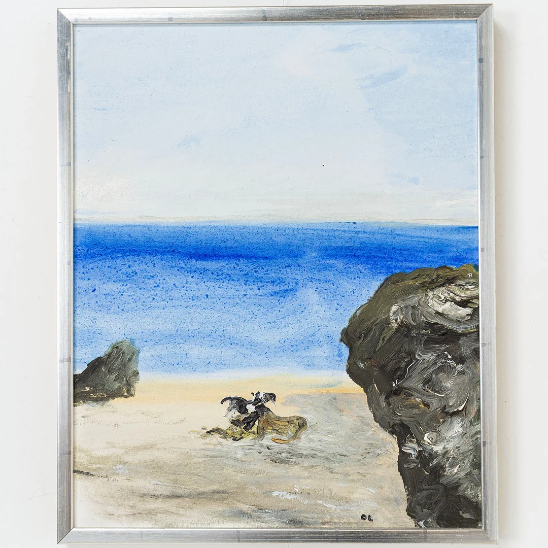 OLLE LINDGREN. "Vår i parken", olja, signerad OL. — Paintings — Handelslagret Auktionsservice
