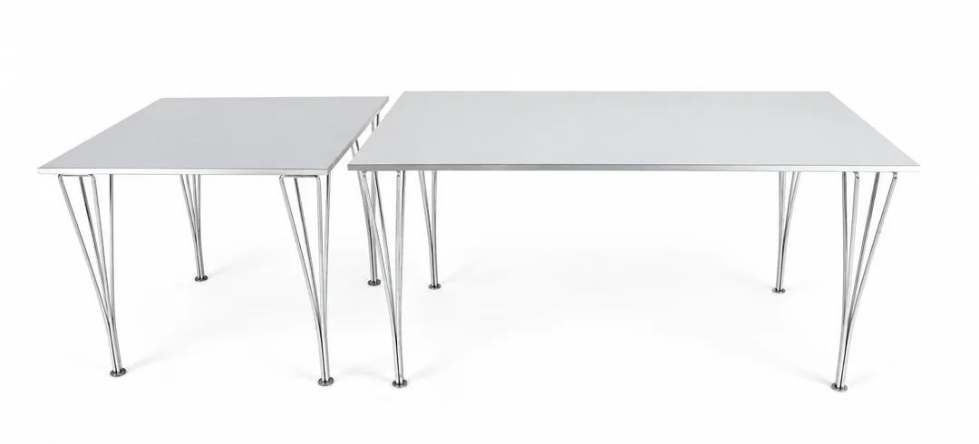 Piet Hein for Fritz Hansen. Two dining tables / work tables (2) — Furniture/Dining tables, dining room furniture — Lauritz