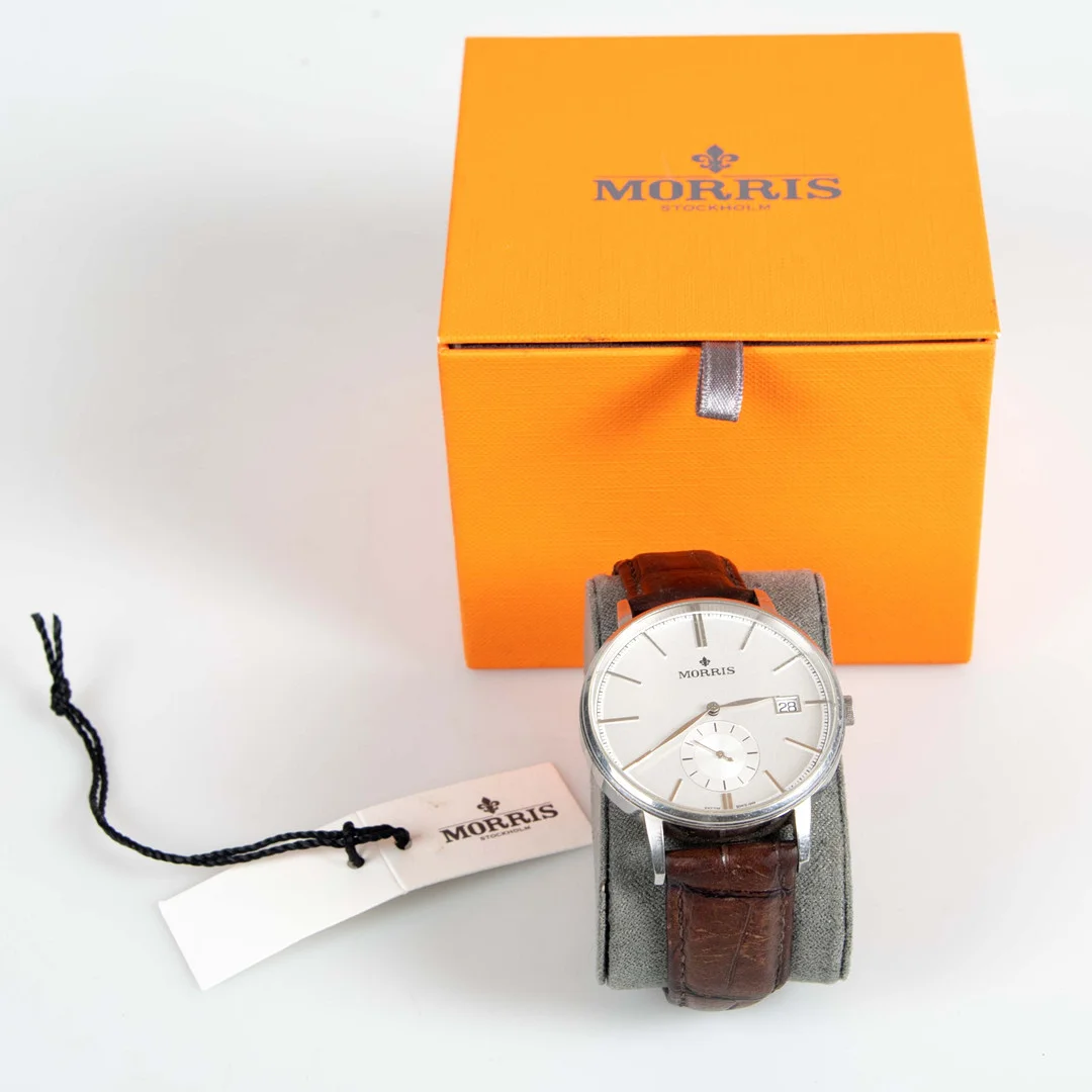 MORRIS STOCKHOLM, armbandsur, modell M120. — Wristwatches — Laholms Auktionskammare