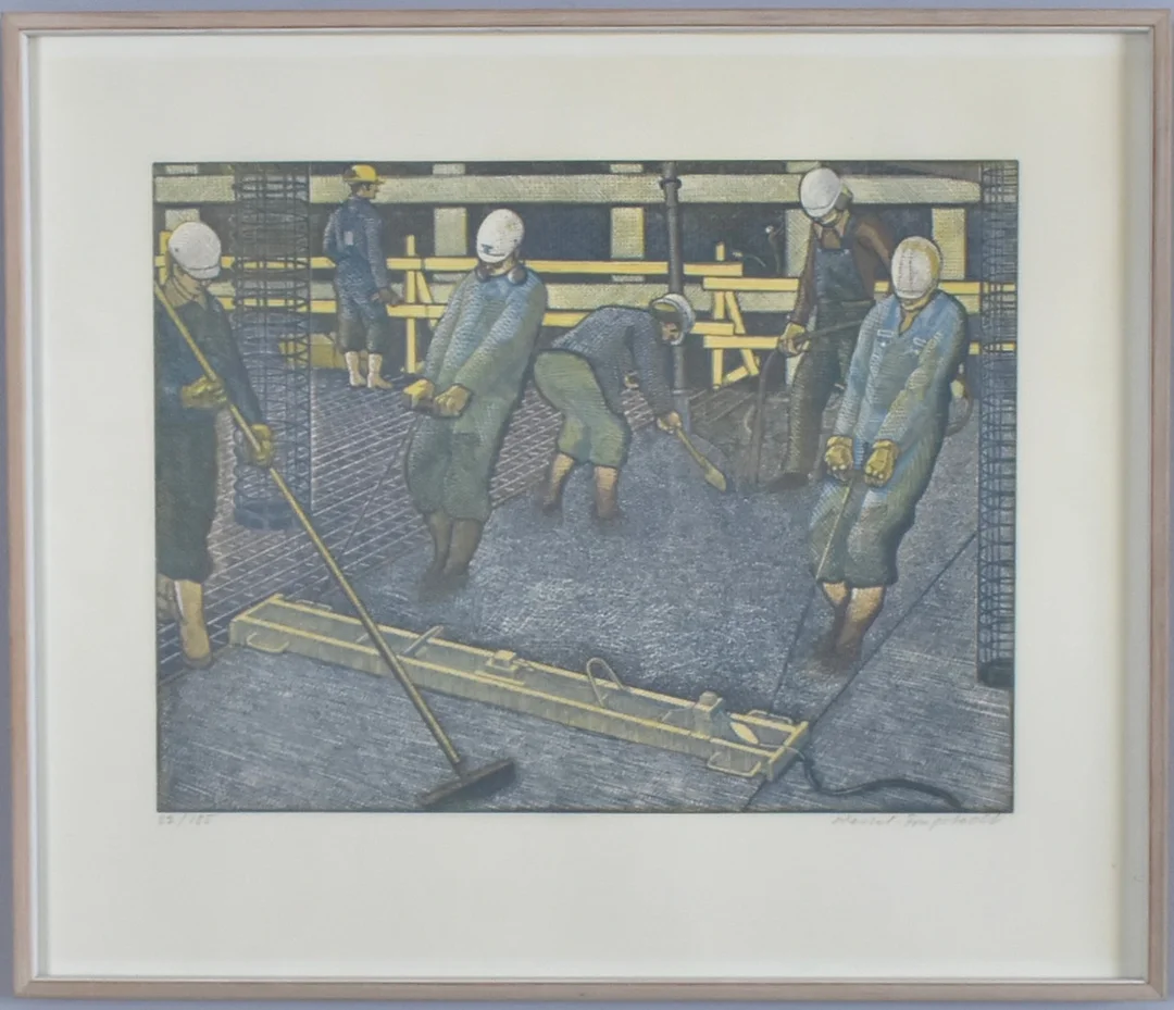 ERIK WESSEL-FOUGSTEDT (1915-1990). Färgträsnitt. — Engravings & Prints — Halmstads Auktionskammare