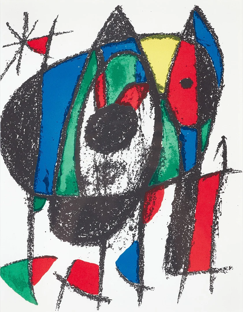 JOAN MIRÓ (Spanien, 1893-1983), Komposition, färglitografi, 1975, Mourlot 1041. — Engravings & Prints — Crafoord Auktioner Stockholm