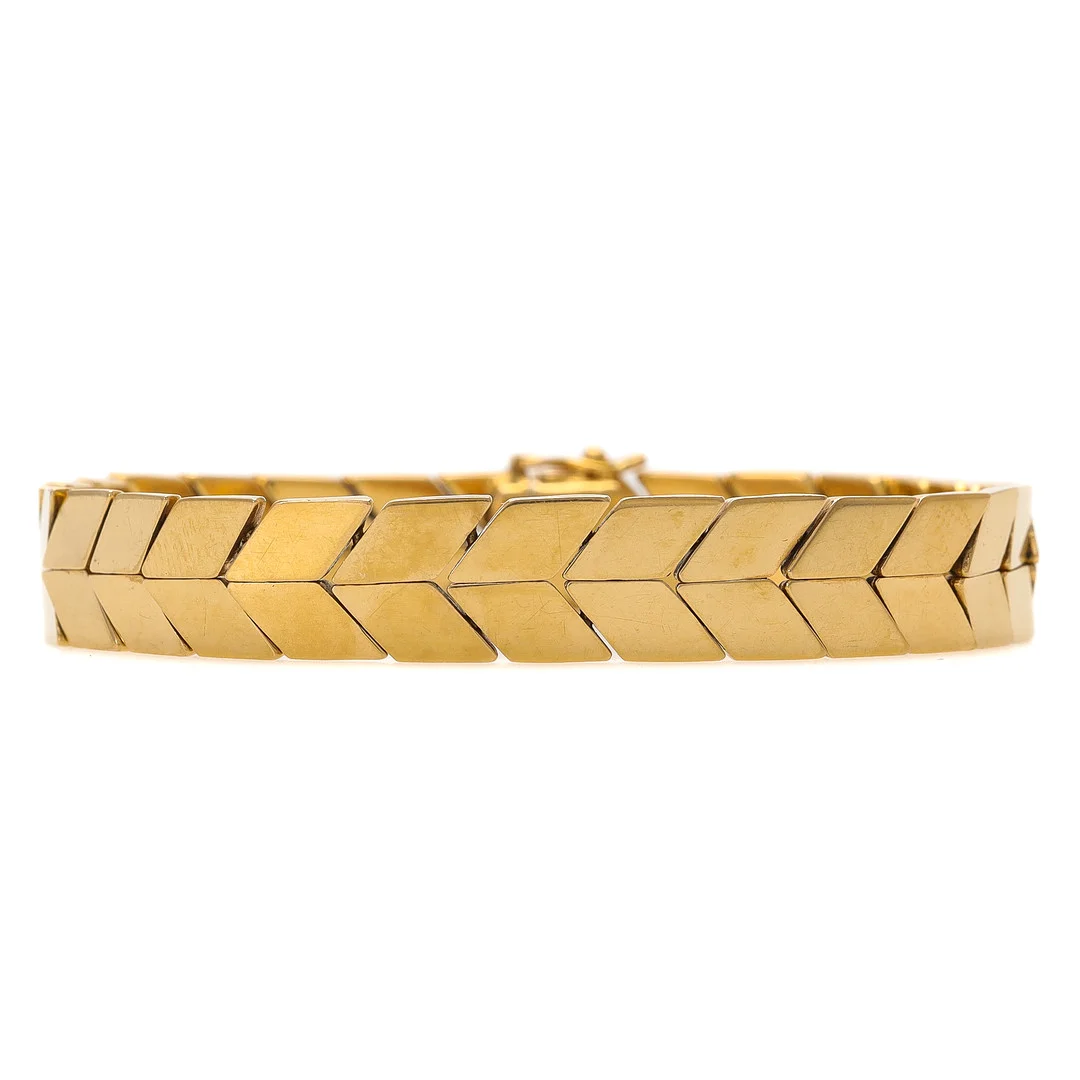 ARMBAND, 18 k guld, Vicenza, Italien, 1900-talets andra hälft. — Bracelets — Auktionsmagasinet Vänersborg