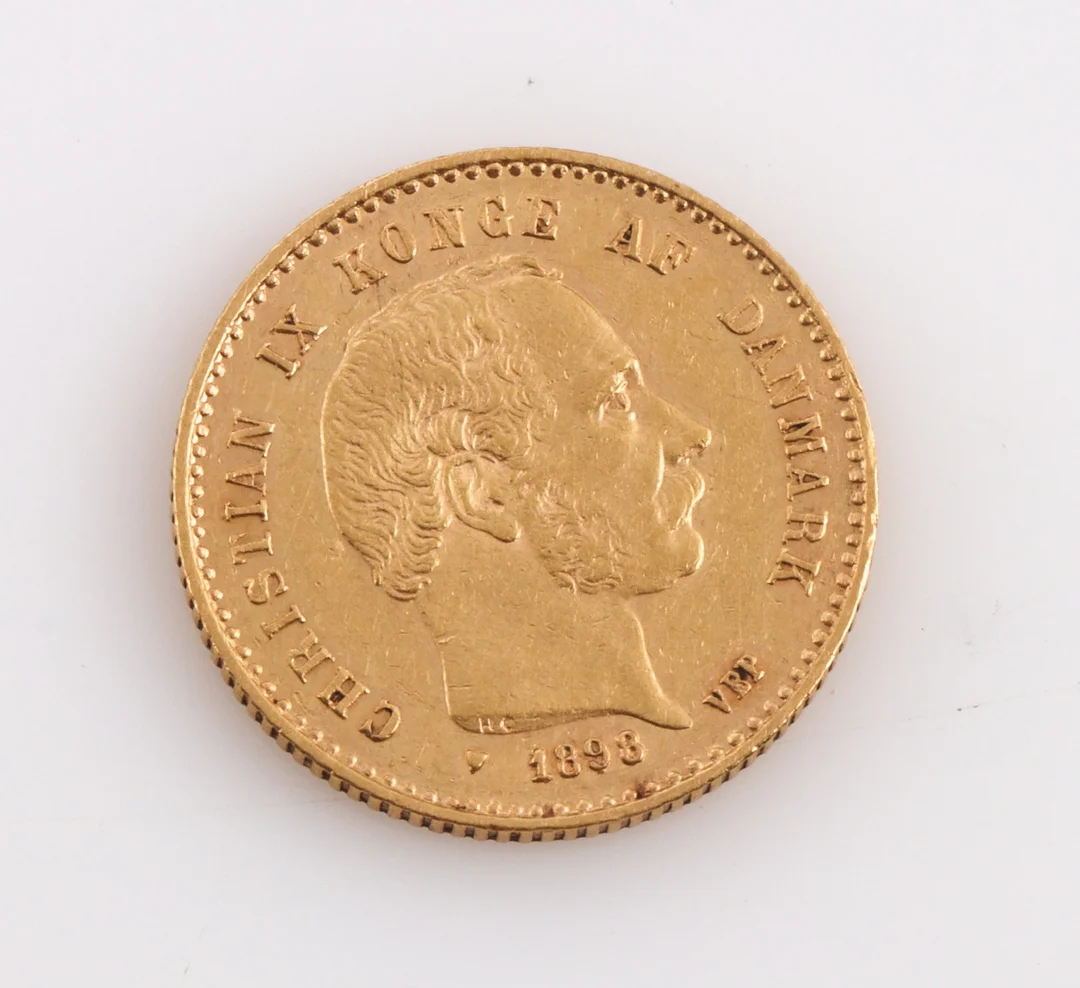 Christian 9. Danish 10 krone gold coin, 1898 — Hobby and collectibles/Coins, notes and bars — Lauritz