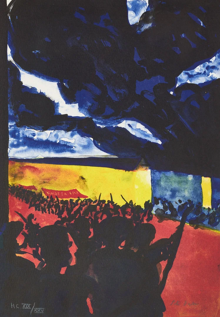 PETER DAHL (1934-2019), "Minnen från Göteborg", signerad, HC, färglitografi. — Engravings & Prints — Crafoord Auktioner Stockholm