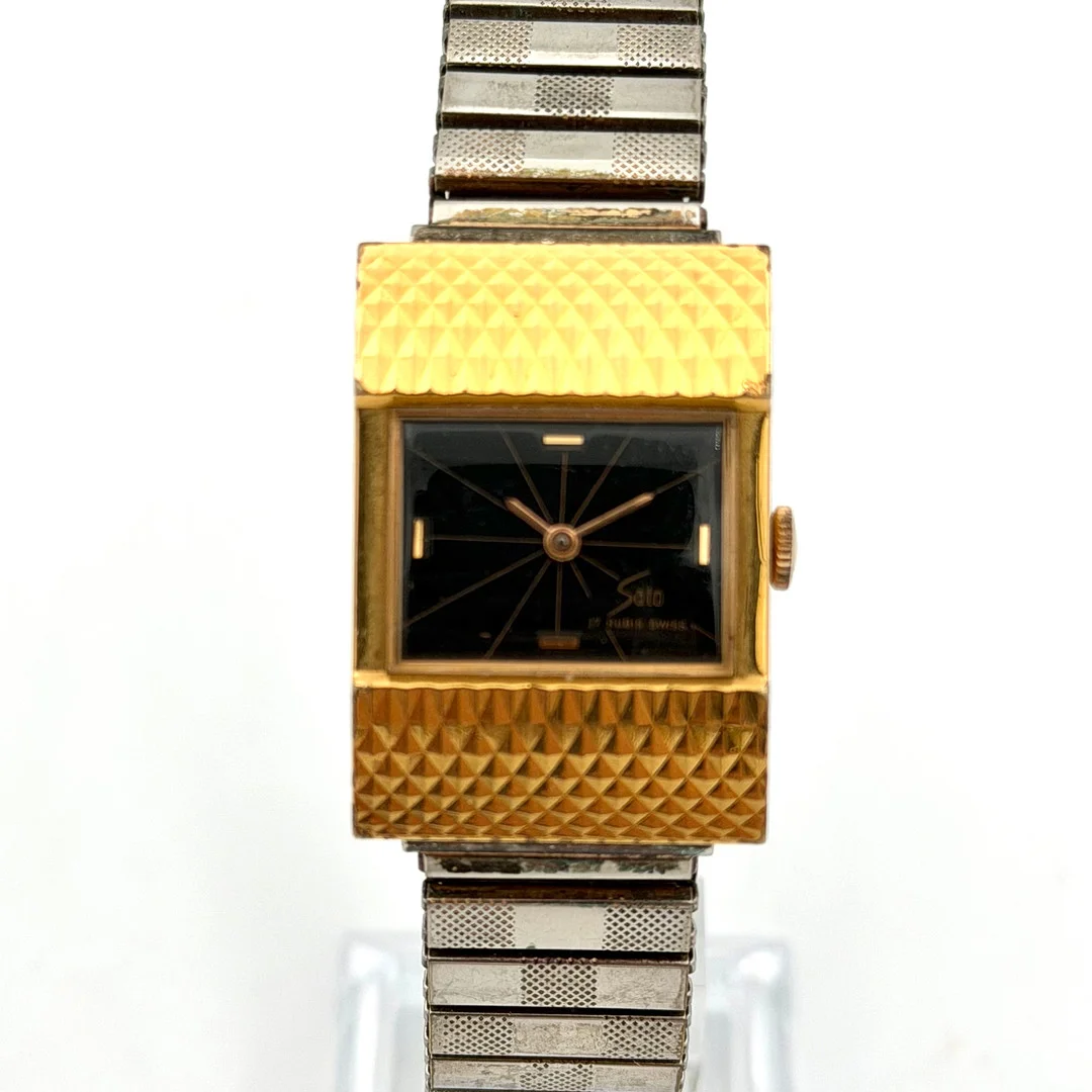 SATO, armbandsur, 1960/70-tal, manuell, gulddoublé. — Wristwatches — Skandia Auktion