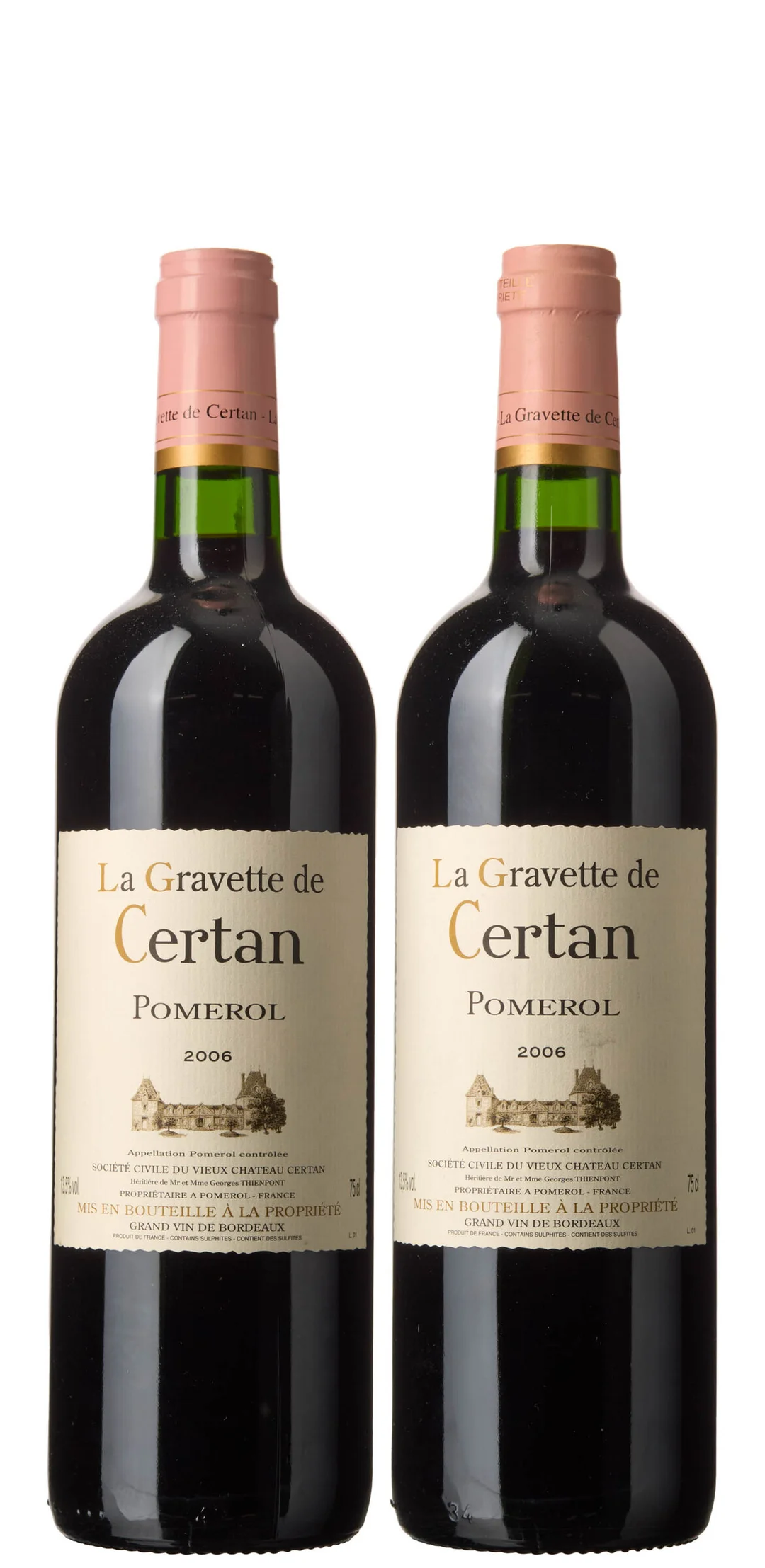 2 x La Gravette de Certan 2006, Vieux Chateau Certan — 2 x La Gravette de Certan 2006, Vieux Chateau Certan — Vin/Vin — Blomqvist