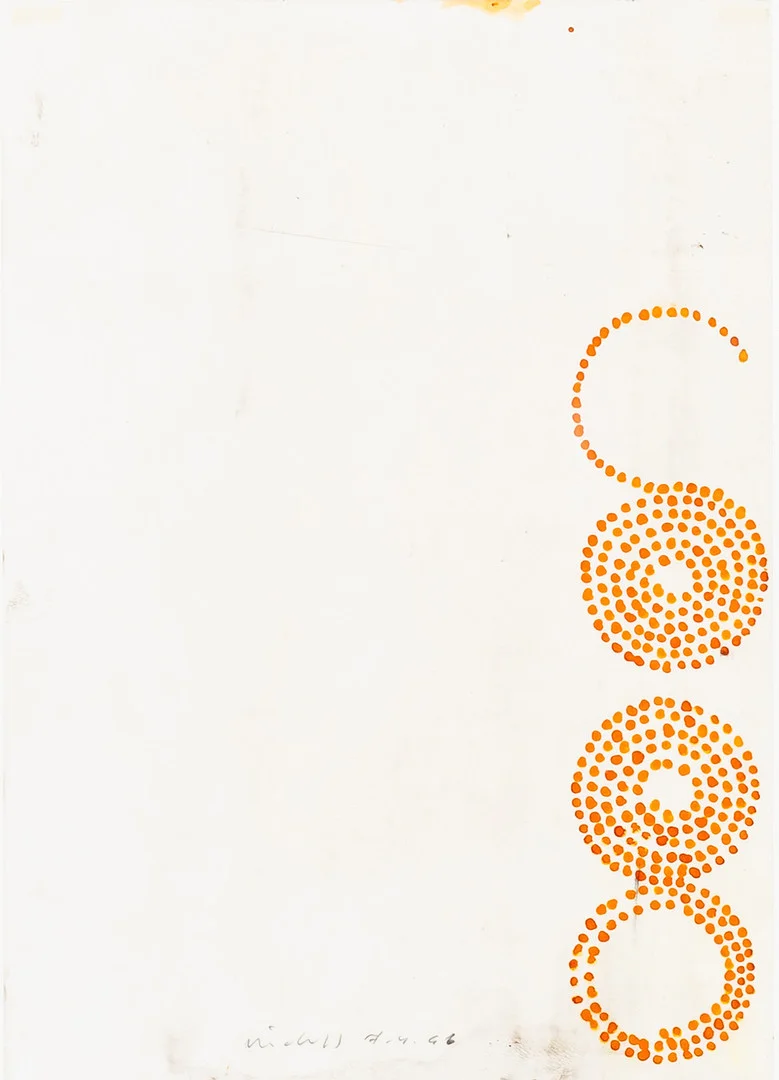 ANDERS WIDOFF. "Utan titel", olja och tusch på ritfilm, signerad. — Paintings — Auktionshuset Kolonn