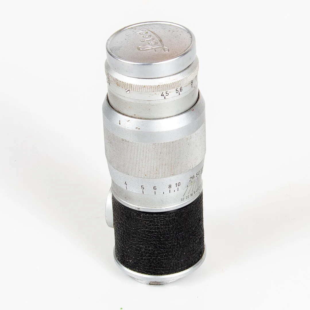 OBJEKTIV. Ernst Leitz, Leica, objektiv, Hektor f=13.5cm 1:4.5. — Cameras & accessories — Laholms Auktionskammare