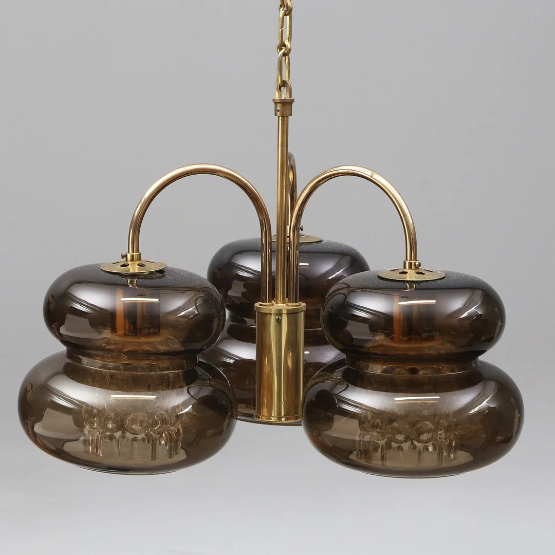 CARL FAGERLUND. TAKLAMPA, Bubblan, Orrefors, 1900-talets andra hälft. — Ceiling lights — Kalmar Auktionsverk