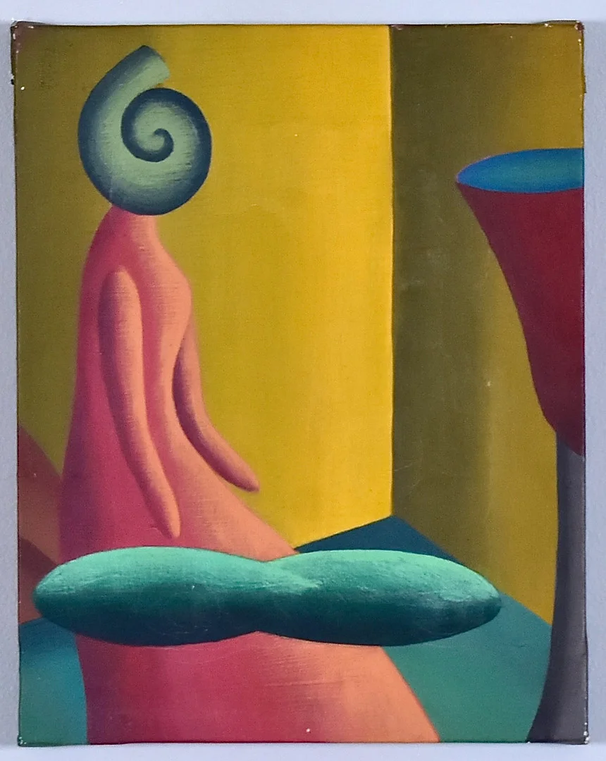 MARTA STELLA. Olja på duk. — Paintings — Halmstads Auktionskammare