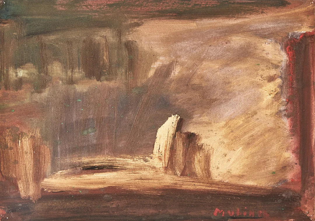 ORHON MUBIN. Abstrakt komposition. — Paintings — Stockholms Auktionsverk Magasin 5