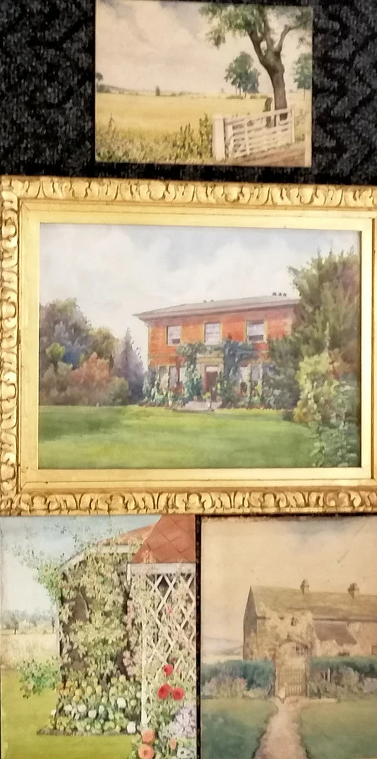 3 X F E URQUHART WATERCOLOUR STUDIES T/W SIGNED WATERCOLOUR. — Paintings — Acreman St Auctioneers & Valuers