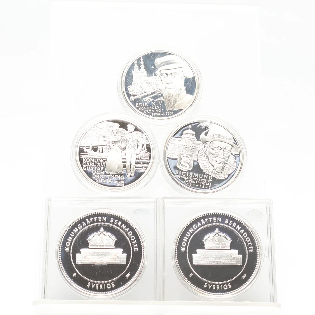 MYNT, 5 st, silver, Sverige. — Coins & Banknotes — Gomér & Andersson Linköping