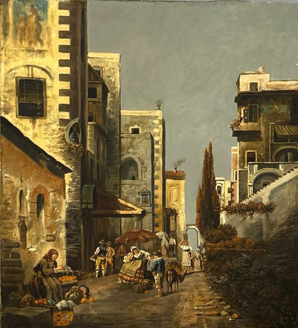 F. GERARD OIL ON CANVAS. — Paintings — Chalkwell Auctions