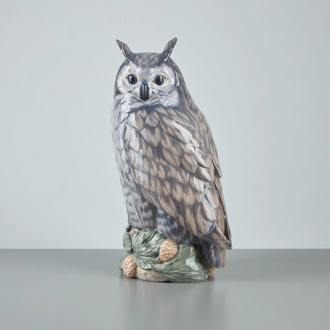 PETER HEROLD. Figurin. Hornuggla, no 1331. Royal Copenhagen, Danmark. — European — Stockholms Auktionsverk Helsinki