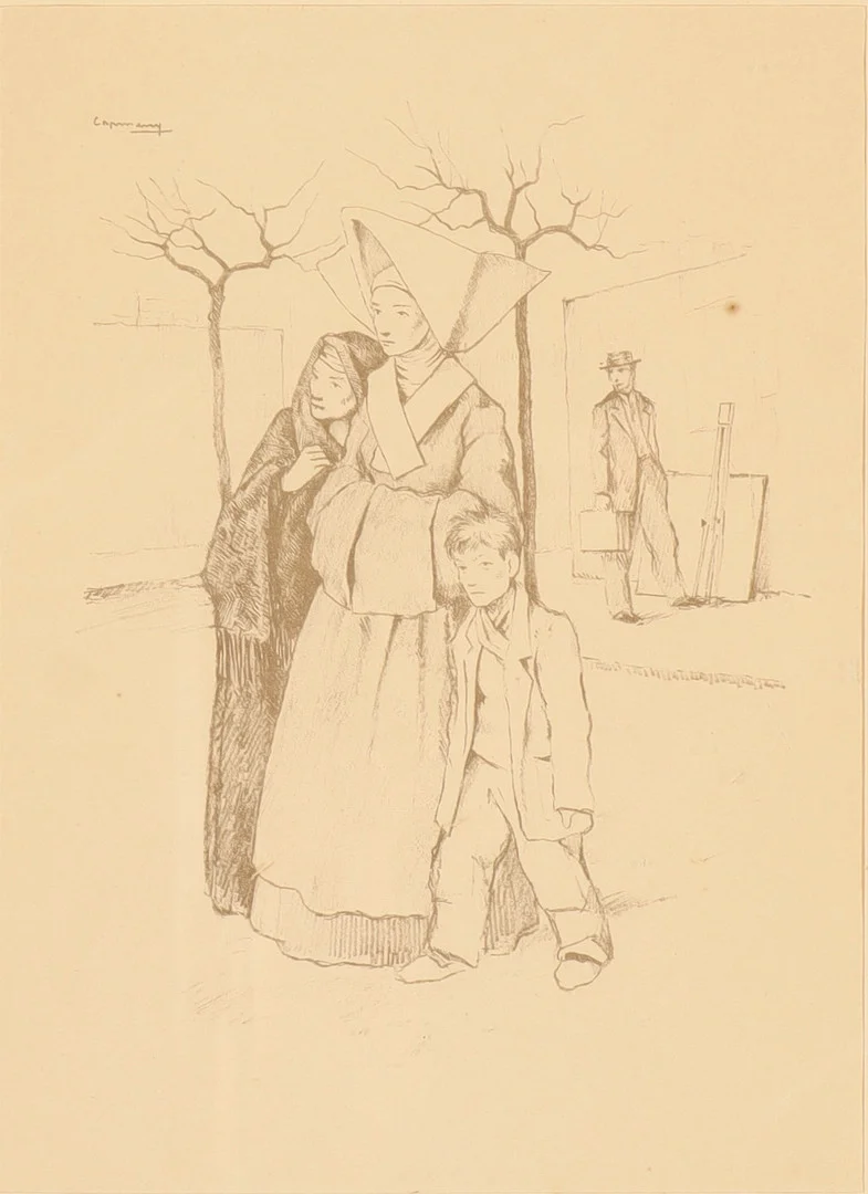 RAMON DE CAPMANY. Escena urbana. — Engravings & Prints — Barcelona Auctions