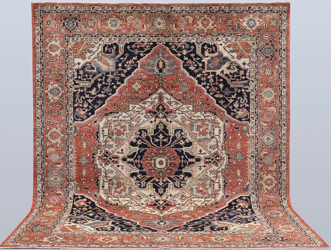 MATTA. Zigler - Heriz design, 297 x 247 cm. — Oriental Carpets & Textiles — Södermanlands Auktionsverk