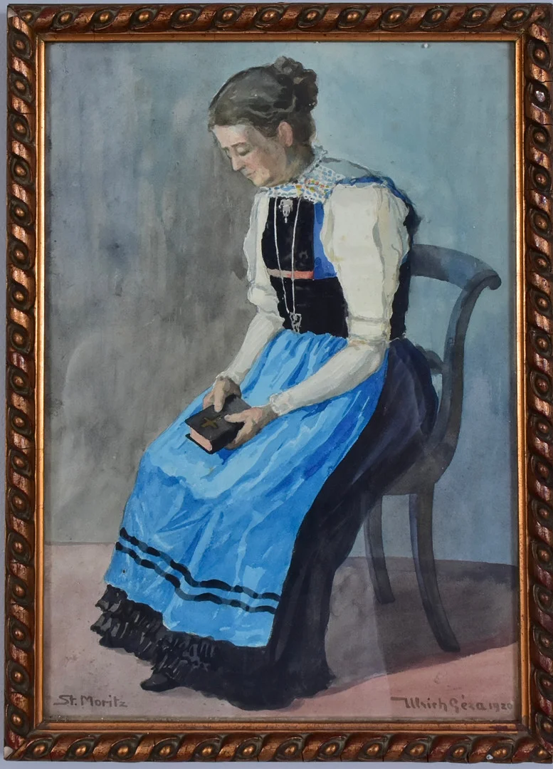 ULRICH, GÉZA. Akvarell. — Paintings — Halmstads Auktionskammare