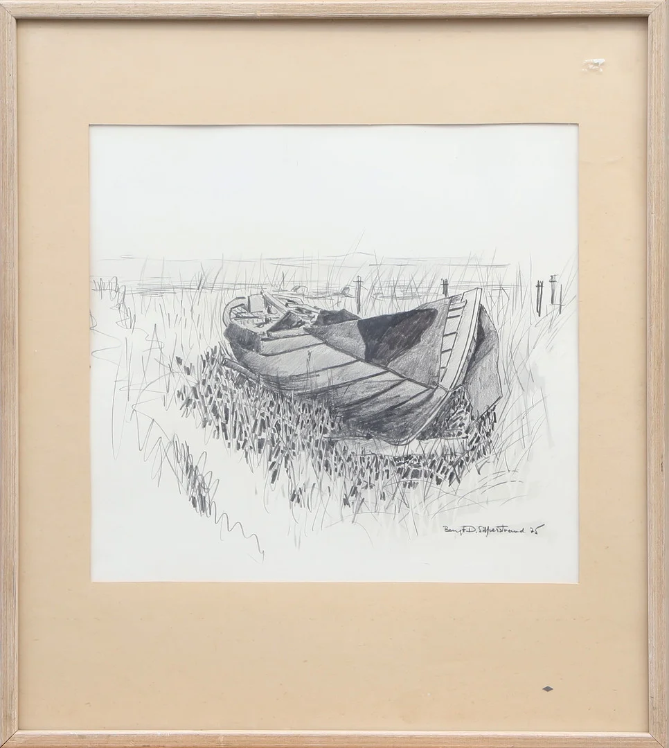 BENGT SILFERSTRAND. TECKNING, signerad, 1975. — Drawings — Kalmar Auktionsverk