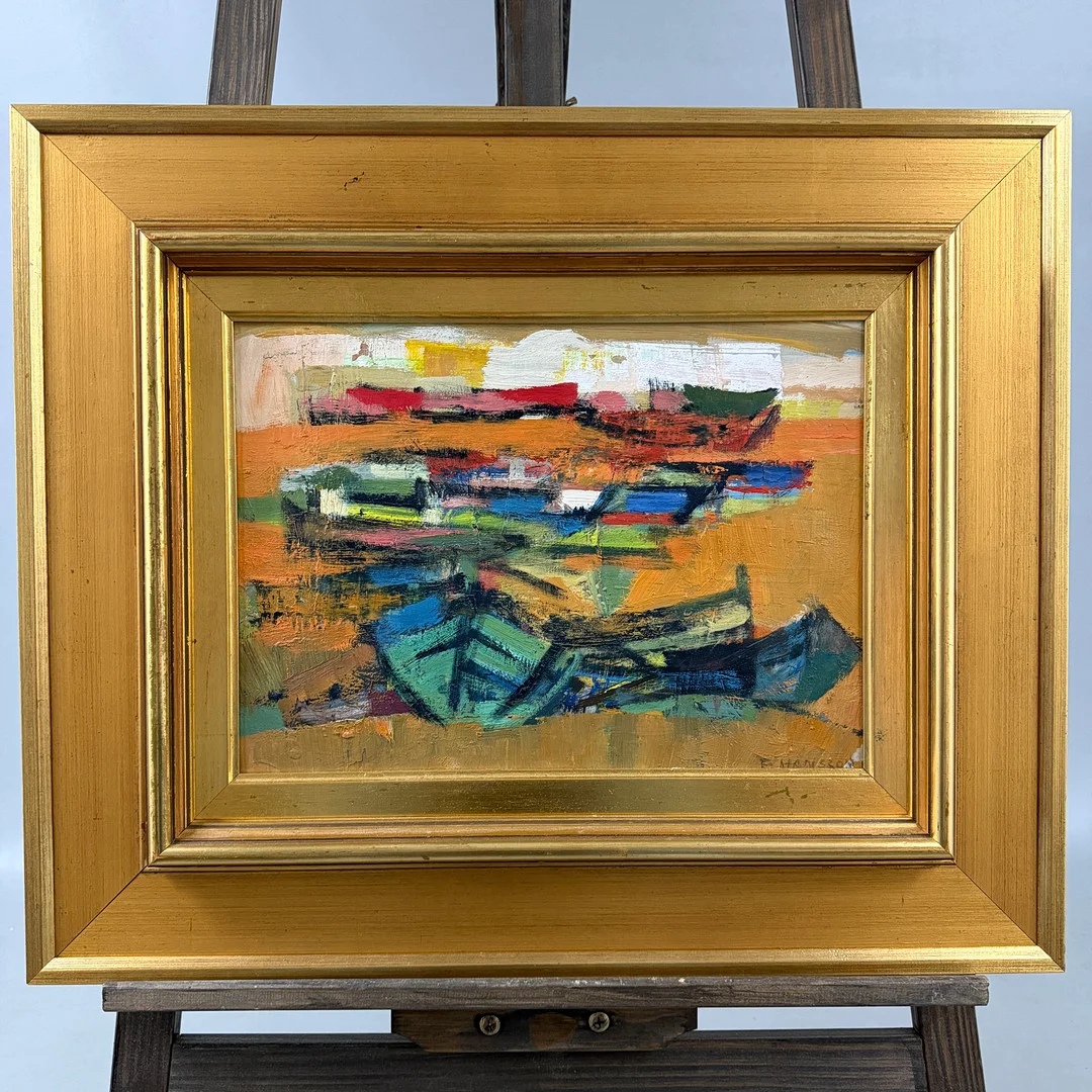 BRITA HANSSON. OLJA PÅ DUK, signerad. — Paintings — Auktionshuset STO Bohuslän