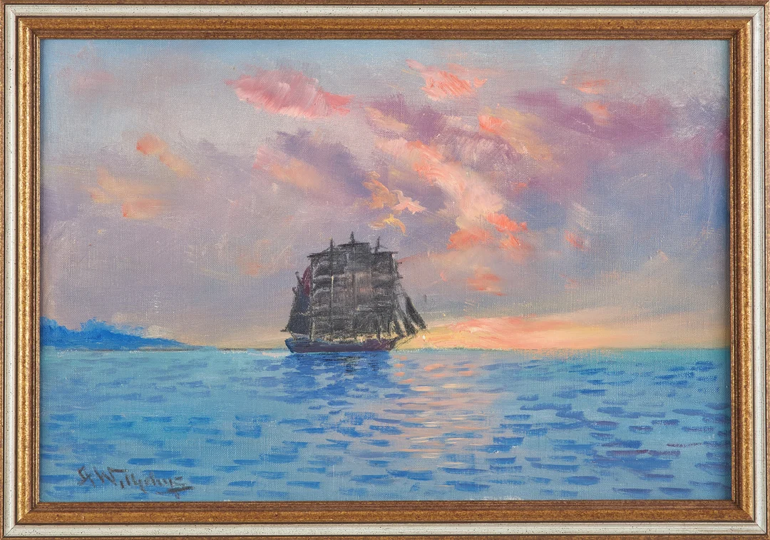 ALEXANDER WILHELMS (1886-1972). "Passat", olja på duk, signerad. — Paintings — Stockholms Auktionsverk Sickla