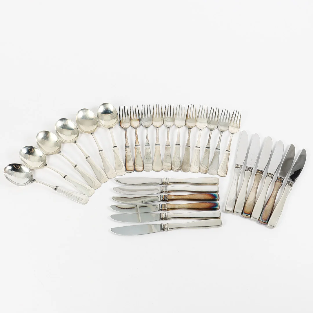BESTICK silver, "Uppsala", 29 delar, MGAB. — Silver — Karlstad Hammarö Auktionsverk