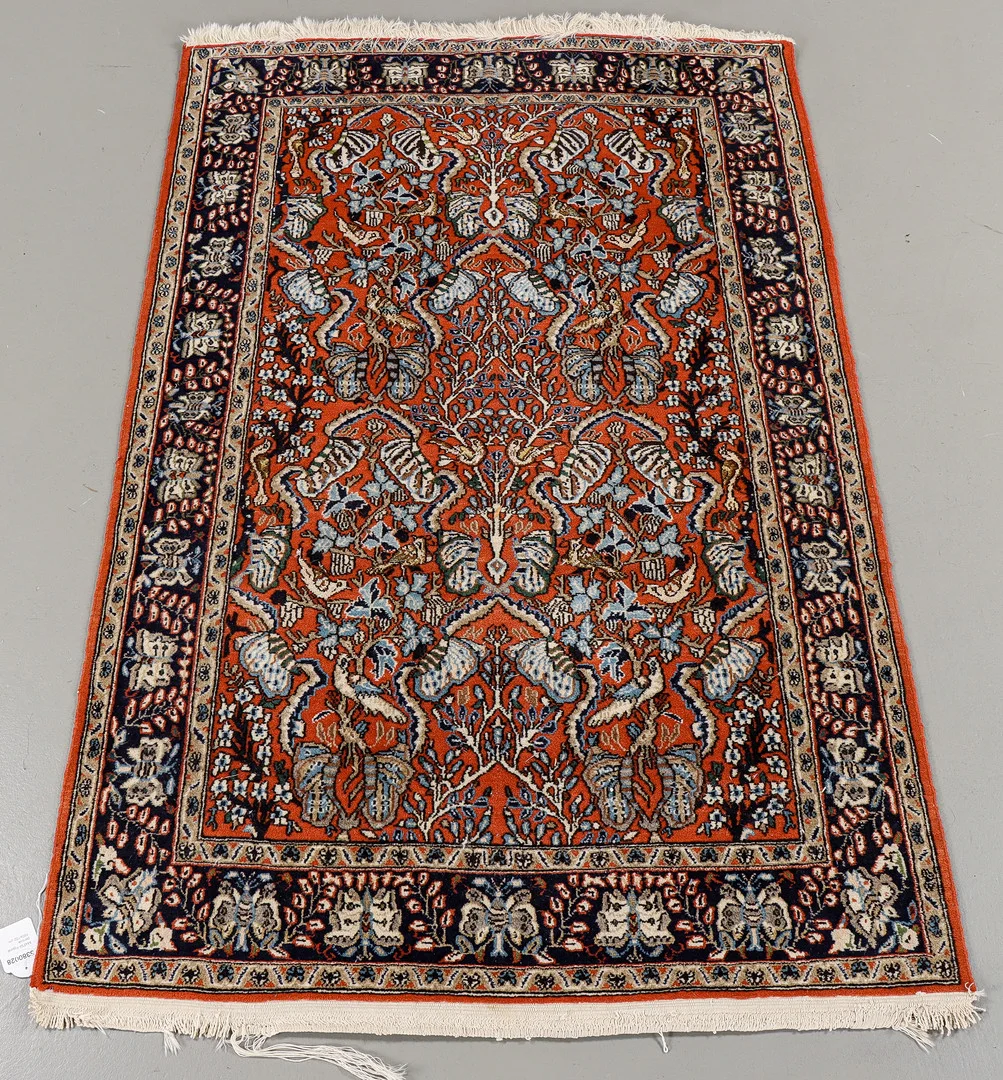 MATTA Figural, persisk, 160x102 cm. — Persian Carpets & Textiles — Karlstad Hammarö Auktionsverk