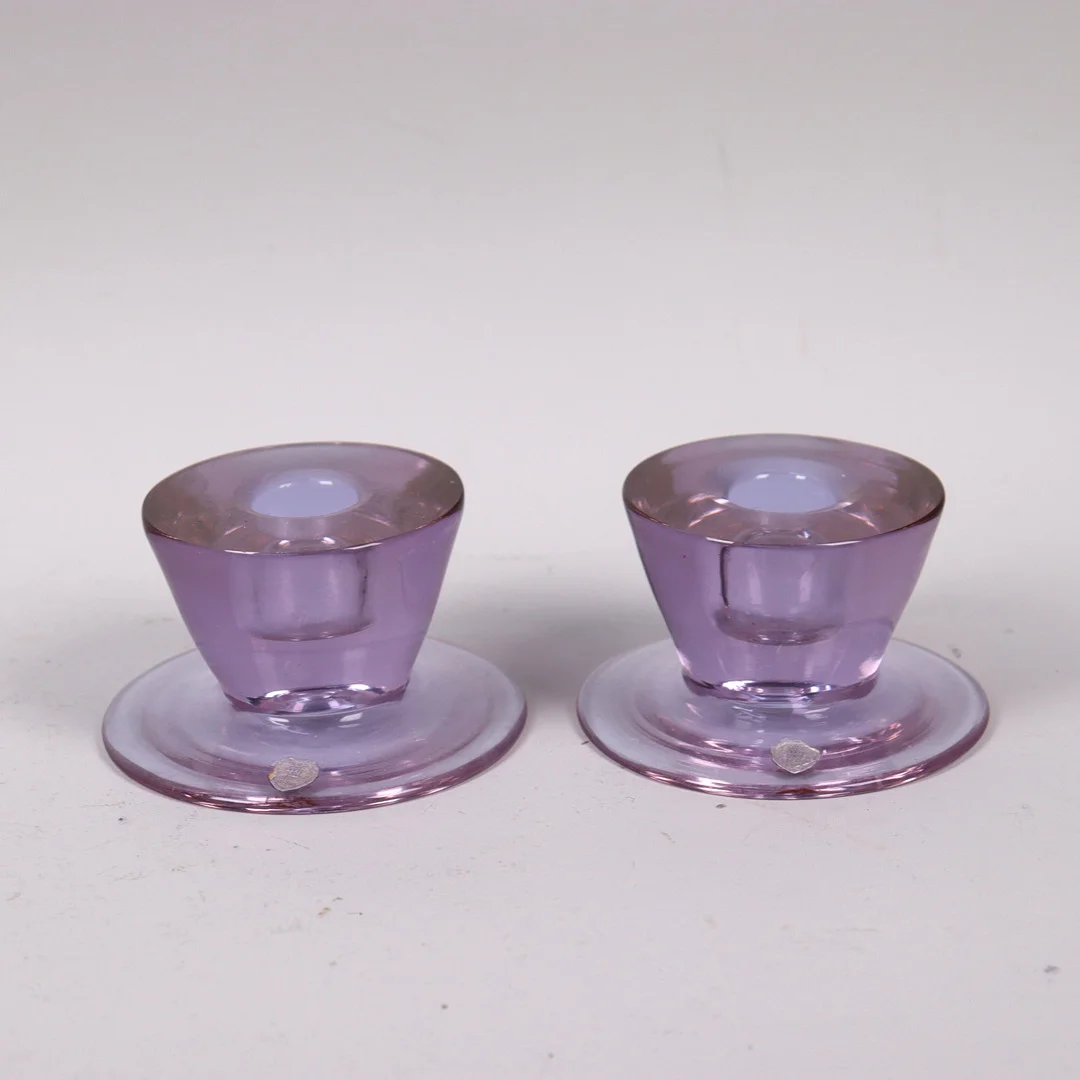 LJUSSTAKAR, Trelleborgs Glasbruk, 1900-talets första hälft. — Utility glass — Markus Auktioner