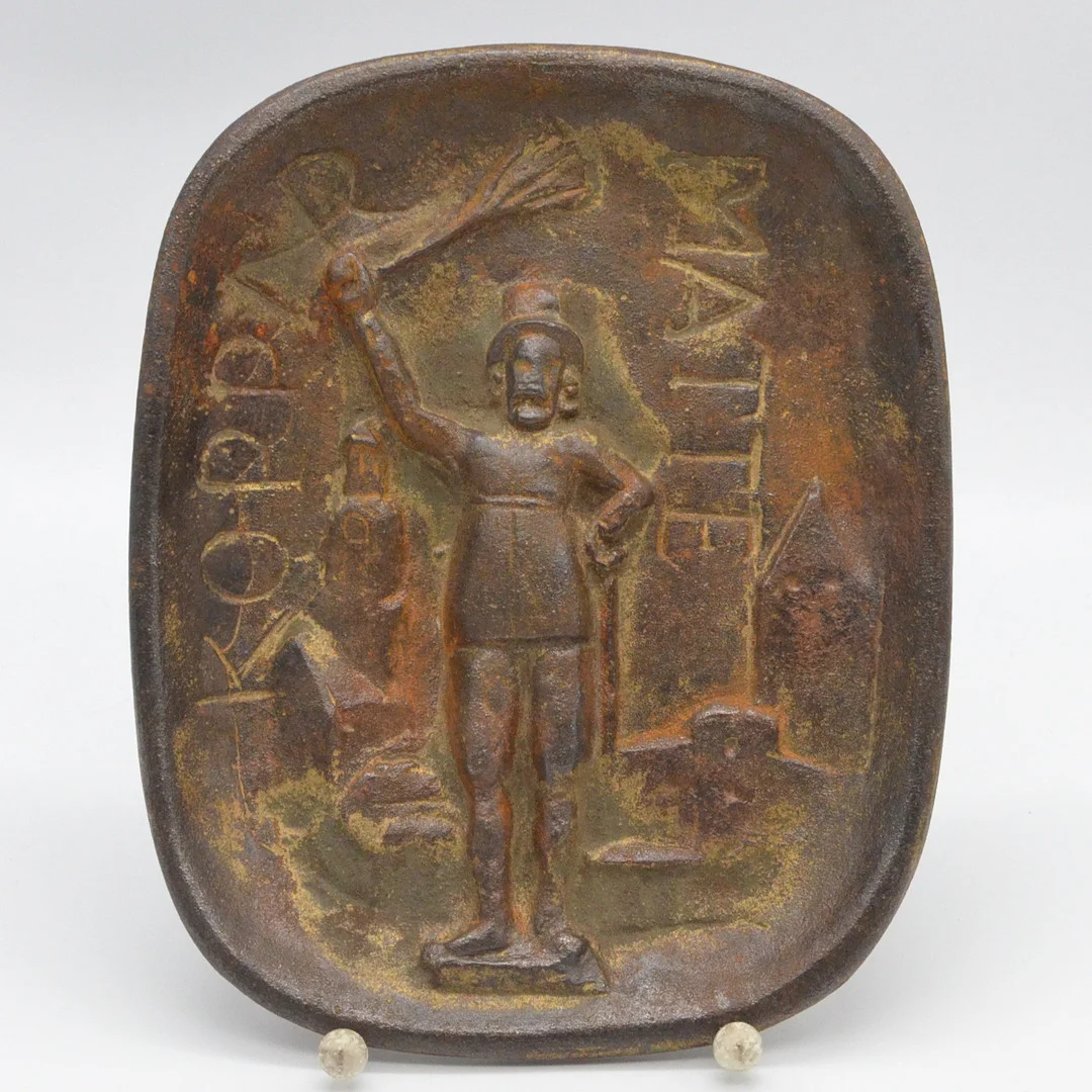 ALLAN EBELING (1897-1975). "KOPPAR MATTE", RELIEFPLATTE AUS BRONZE, 1964, RÜCKSEITIG BESCHRIFTET, LIMITIERT AUF 2000 EXPONATE. — Sculptures & Bronzes — Kunst- und Auktionshaus Kleinhenz
