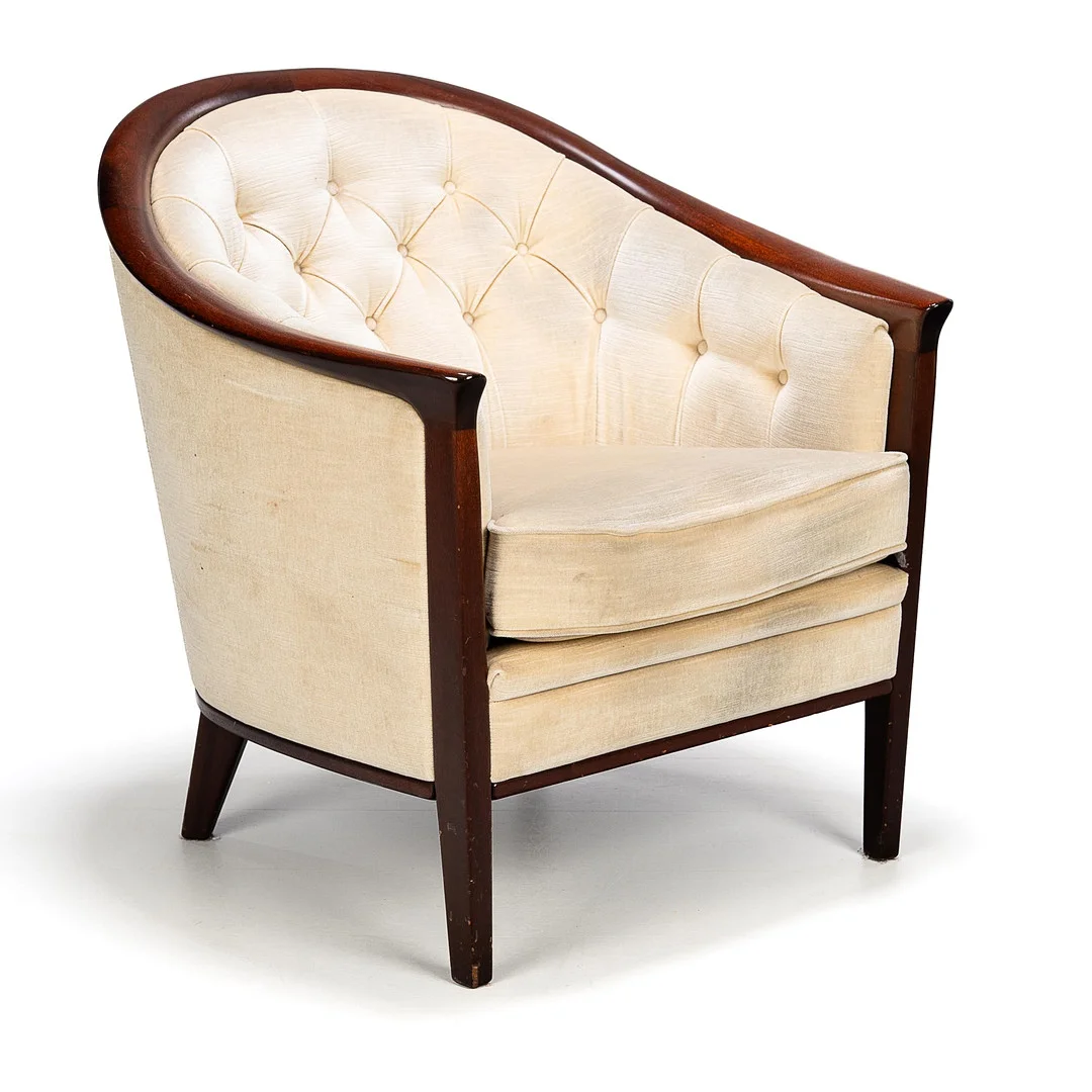 BERTIL FRIDHAGEN. Fåtölj för Bröderna Andersson, Ekenässjön, 1900-tal. — Armchairs & Chairs — Norrlands Auktionsverk