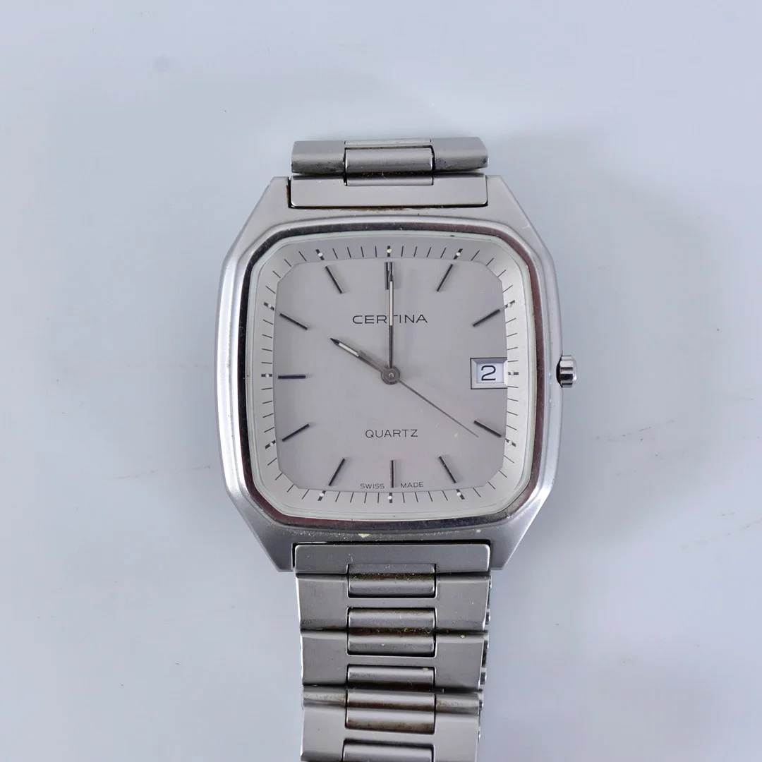 ARMBANDSUR MED LÄNK, stål, Certina Quartz. — Wristwatches — Halmstads Auktionskammare
