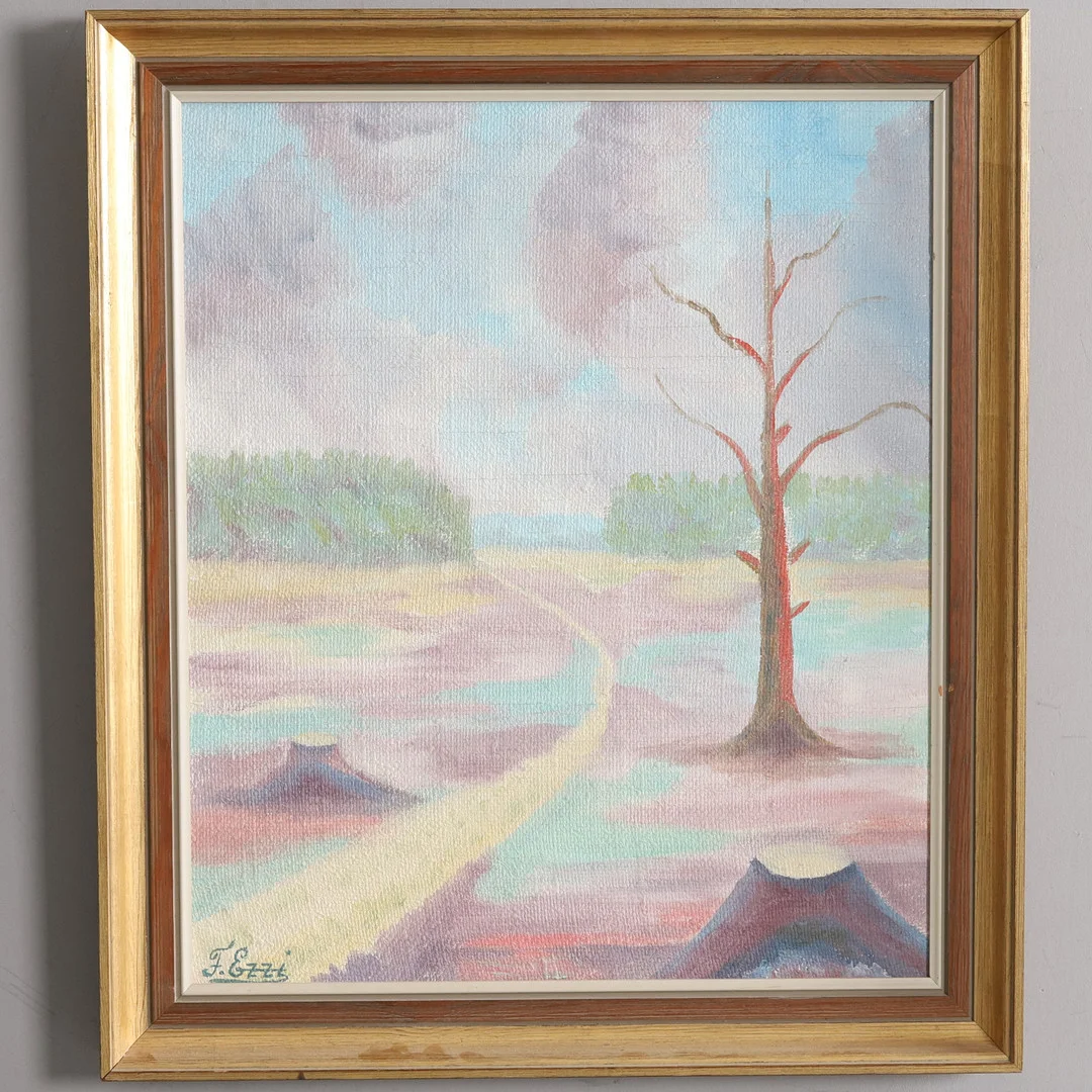 FELIX EZZI (1896-1966). Olja på duk, landskapsmålning. — Paintings — Örebro Stadsauktioner