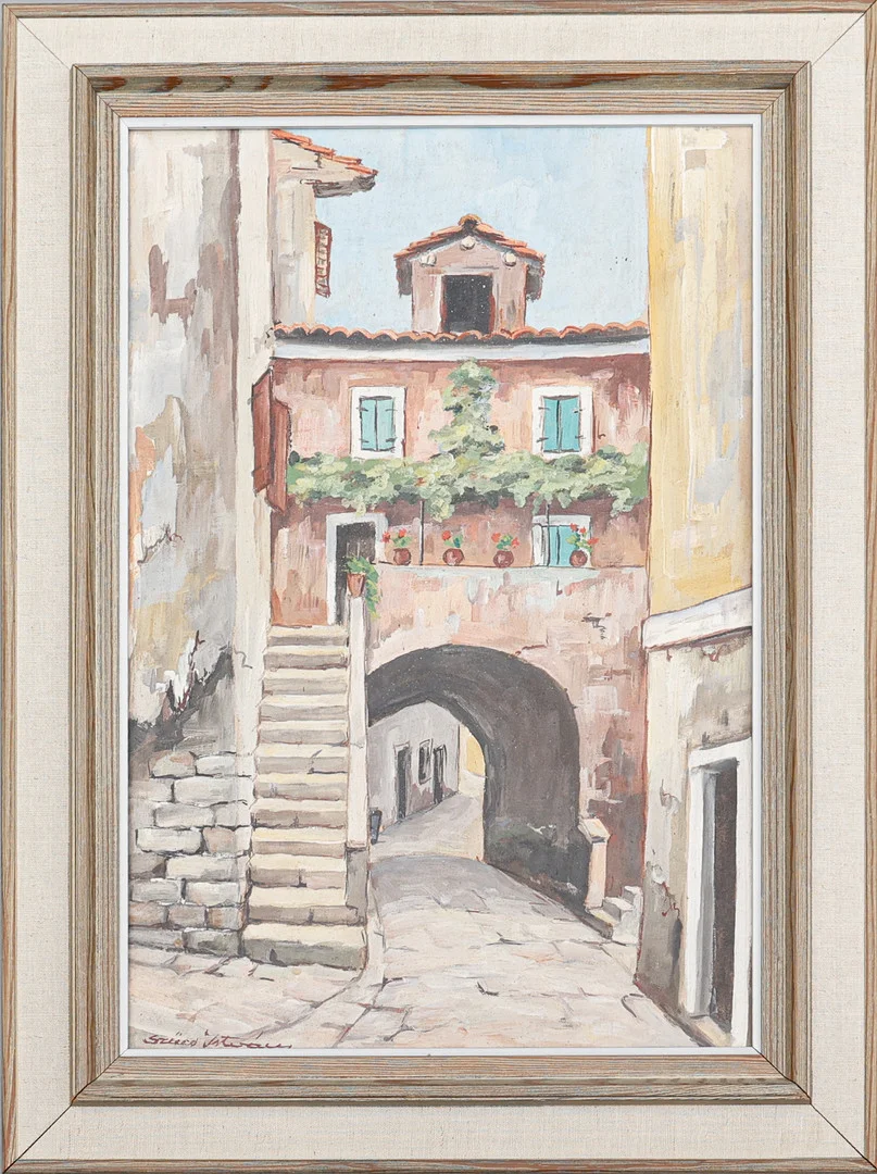 OIDENTIFIERAD KONSTNÄR. Olja på pannå, signerad. — Paintings — Södermanlands Auktionsverk