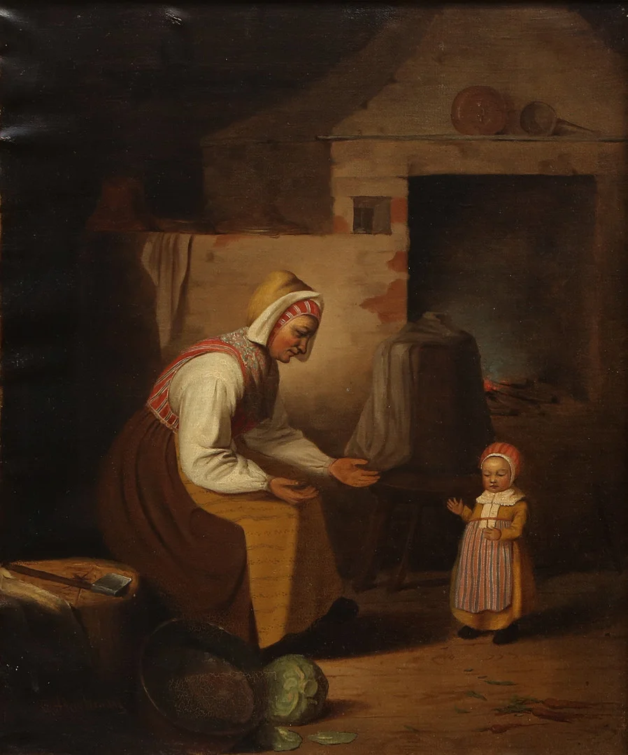 OIDENTIFIERAD KONSTNÄR. OLJA, på duk, otydligt signerad, 1800-tal. — Paintings — Kalmar Auktionsverk