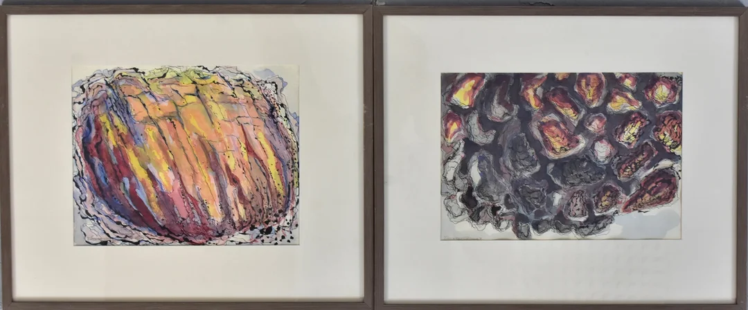 HANS FAGERSTRÖM. akvareller, 2 st, kompositioner. — Paintings — Halmstads Auktionskammare