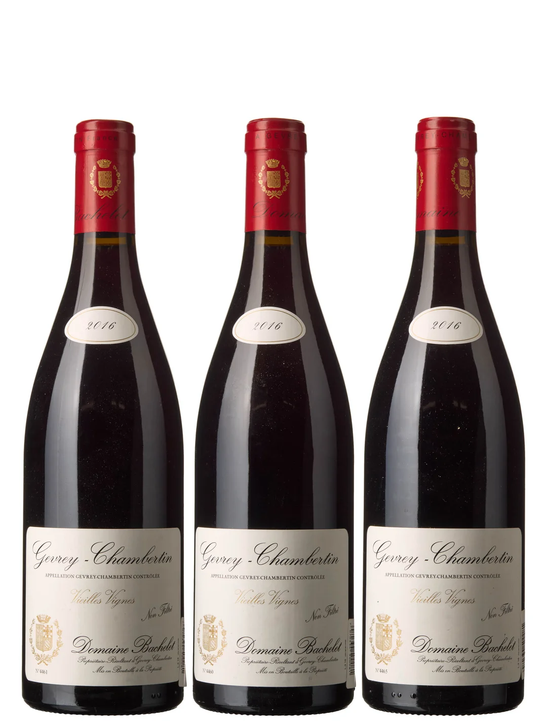 3 x Gevrey-Chambertin Vieilles Vignes 2016, Bachelet — 3 x Gevrey-Chambertin Vieilles Vignes 2016, Bachelet — Vin/Vin — Blomqvist