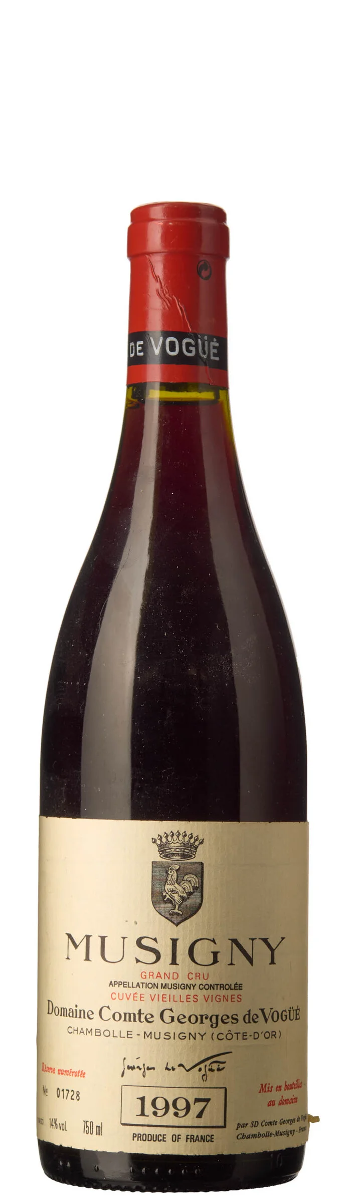 1 x Musigny Grand Cru Cuvee Vieilles Vignes 1997, Comte Georges de Vogüé — 1 x Musigny Grand Cru Cuvee Vieilles Vignes 1997, Comte Georges de Vogüé — Vin/Vin — Blomqvist