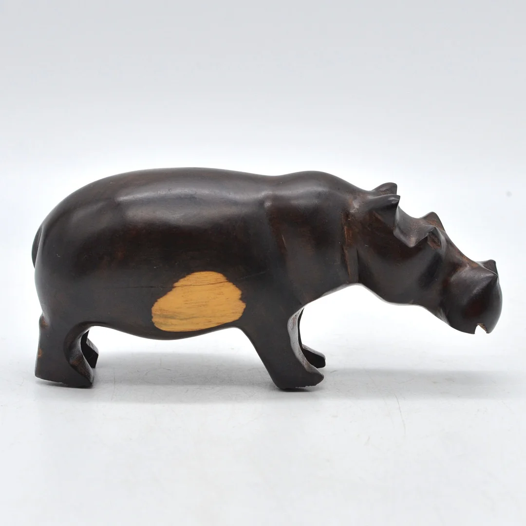 AFRIKANISCHE SKULPTUR, NILPFERD, EBENHOLZ, 20. JAHRHUNDERT. — Sculptures & Bronzes — Kunst- und Auktionshaus Kleinhenz