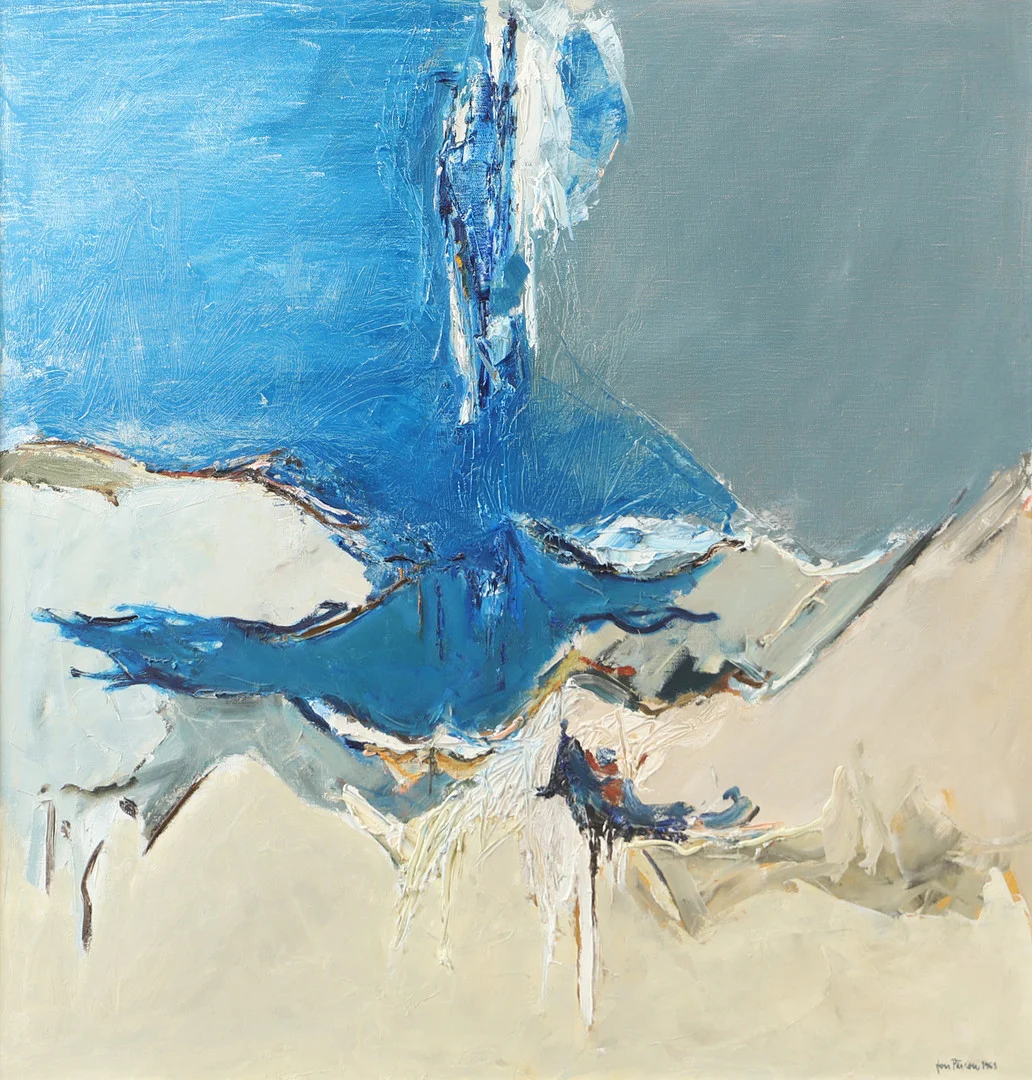 JON PÄRSON. "Sjunkande våg", olja på duk, signerad 1963. — Paintings — Helsingborgs Auktionskammare