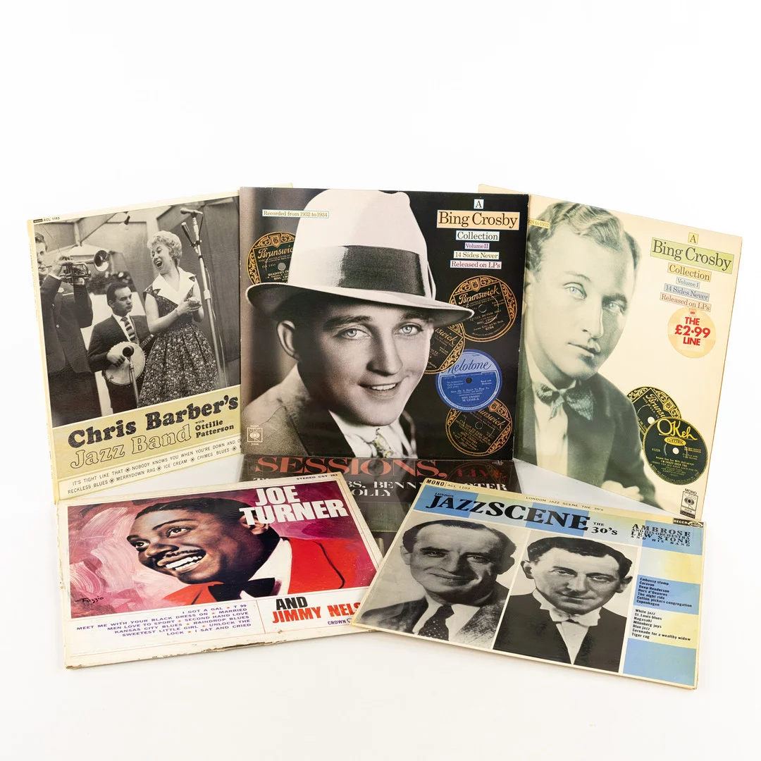 VINYLSKIVOR, jazz, storband, 55 st. — Audio, Vinyl & Hi-Fi — Karljohan Auktioner