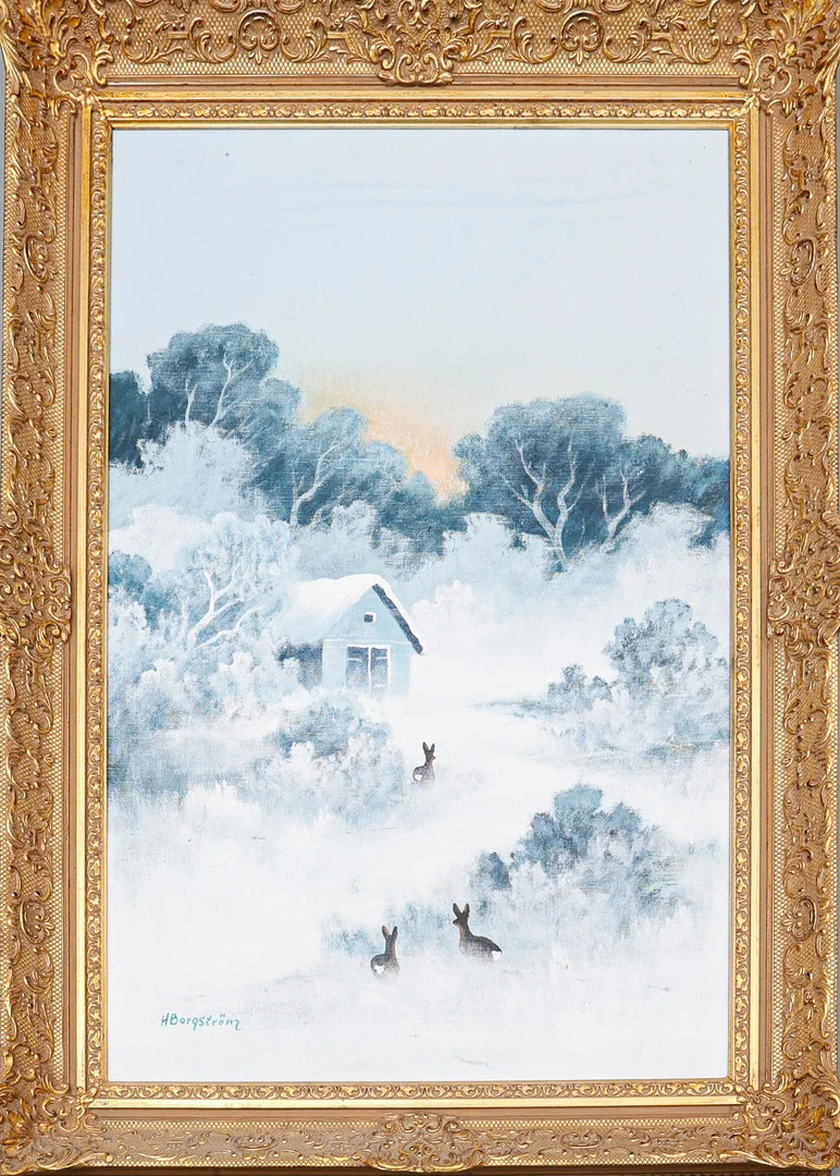 HUGO BORGSTRÖM. Olja på duk, signerad. — Paintings — Södermanlands Auktionsverk