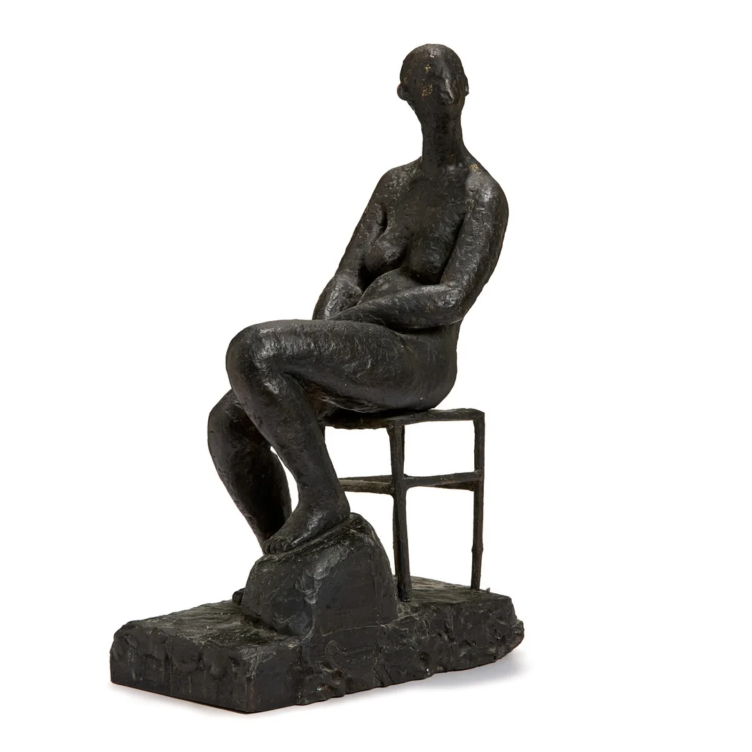 Aall, Kirsti — Sittende akt — Kunst/Skulptur — Blomqvist