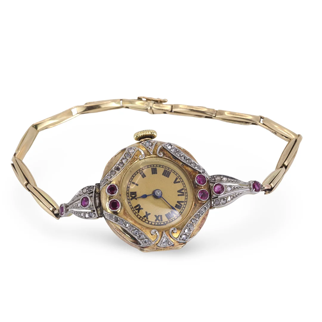 14CT GOLD COCKTAIL WATCH. — Wristwatches — Chalkwell Auctions