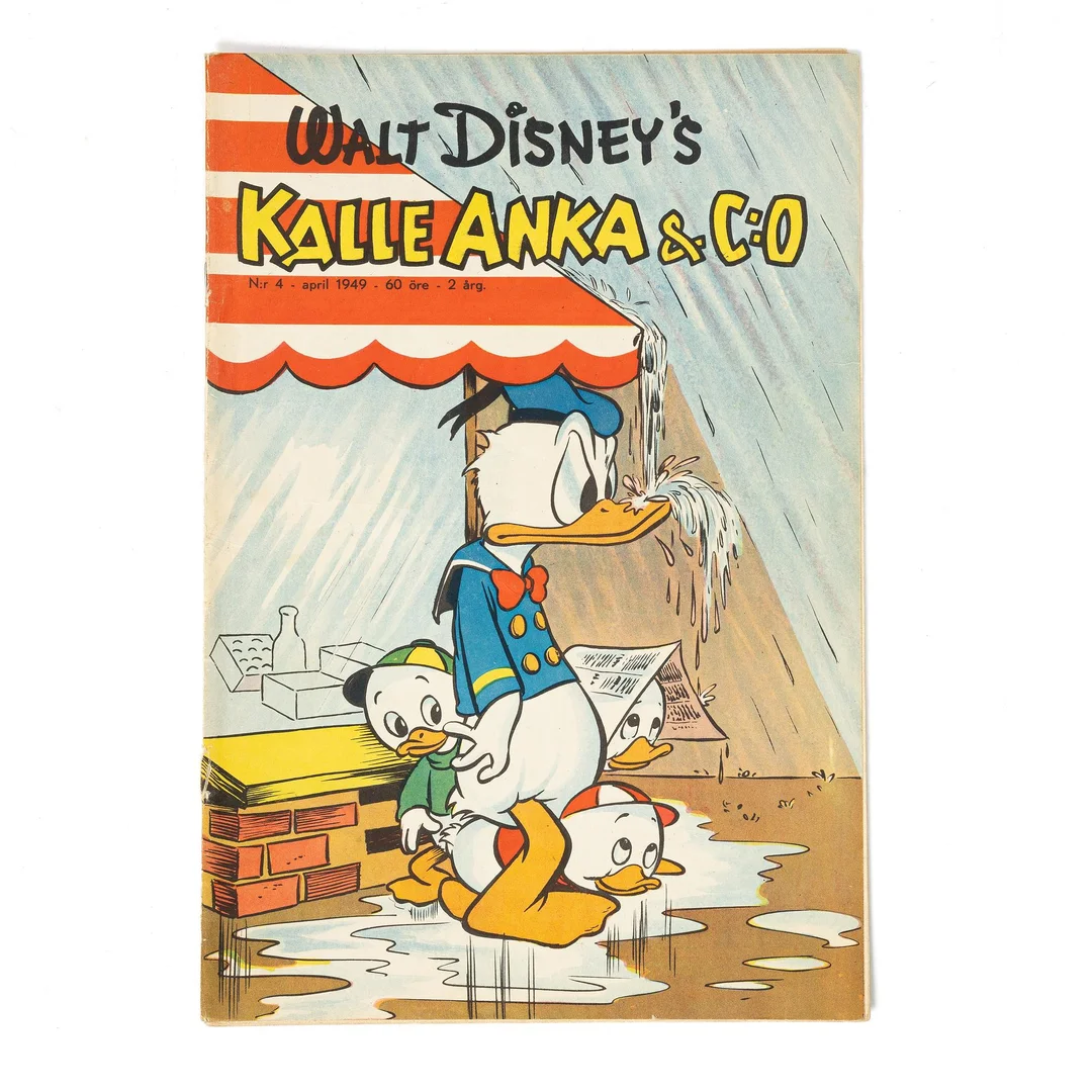 Serietidning, Kalle Anka & Co, nr 4, 1949. — Samlarföremål/Övrigt — Bukowskis