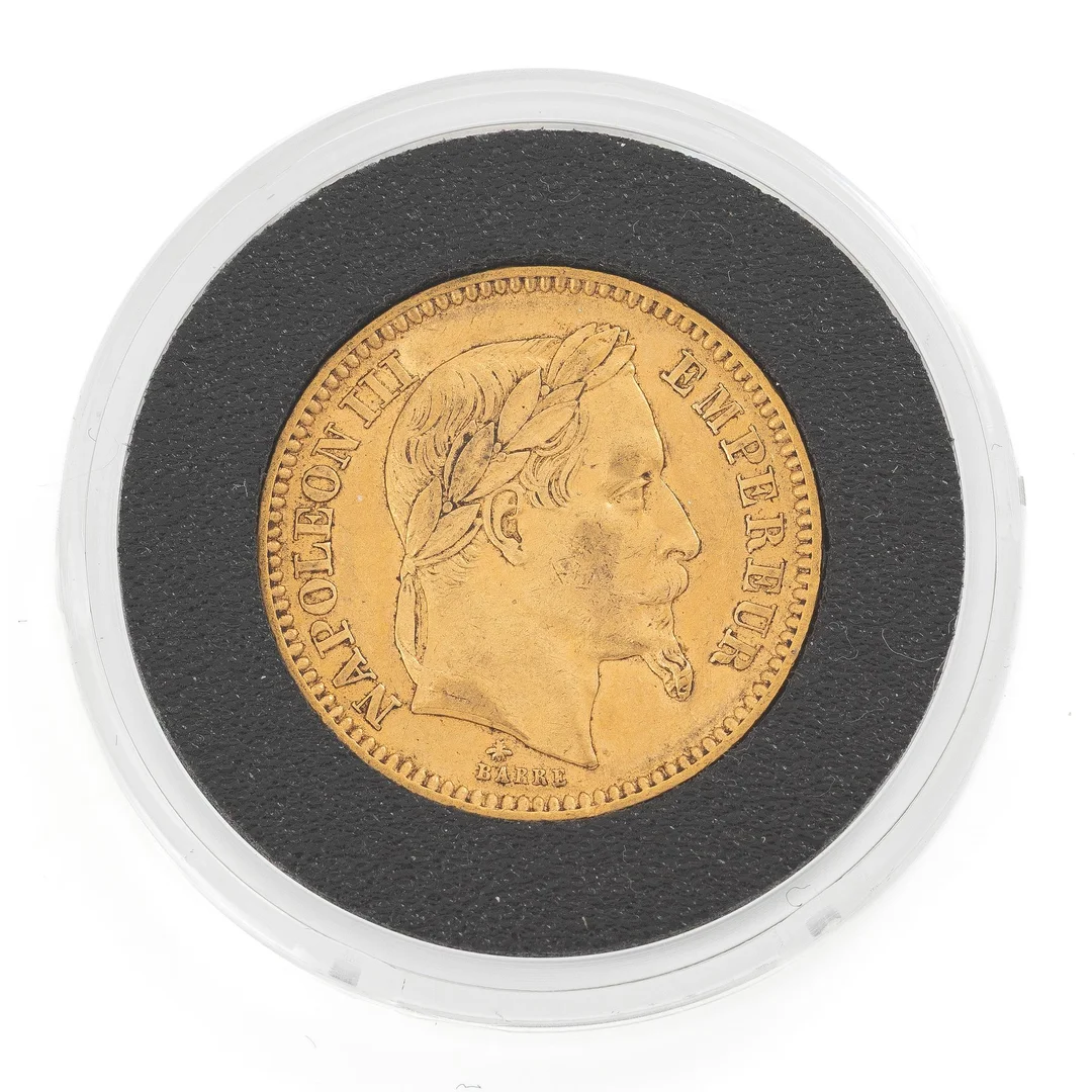 Gyldmynt, Frankrike, Napoleon III, 20 francs, 1861. — Militaria/Mynt — Bukowskis