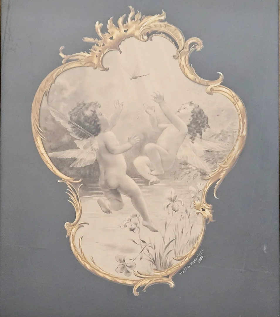OIDENTIFIERAD KONSTNÄR. Akvarell, signerad Hulda Hedenberg och daterad 1897. — Paintings — Auktionshuset Thörner & Ek