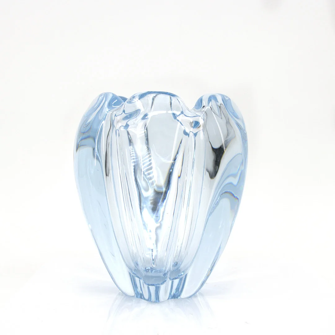 VICKE LINDSTRAND. Vas, "Stella Polaris", glas, signerad, Orrefors. — Utility glass — Höganäs Auktionsverk